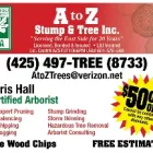 Business 8 image A TO Z STUMP & TREE INC Tree Service in Woodinville WA