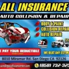 Business 2 image ALL INSURANCE AUTO COLLISION & REPAIR Windshield Repair in San Diego CA