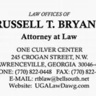Business 5 image BRYANT RUSSELL T ATTORNEY Legal Service Plans in Lawrenceville GA