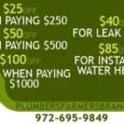 Business 1 image PLUMBERS FARMERS BRANCH Drain Cleaning in Dallas TX