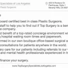 Business 2 image TOP SURGERY SPECIALISTS OF LOS ANGELES Plastic Surgeons in Beverly Hills CA