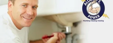 Business 2 image ALLAN E. POWER PLUMBING, HEATING, AND COOLING Water Heater Service in Brookfield IL
