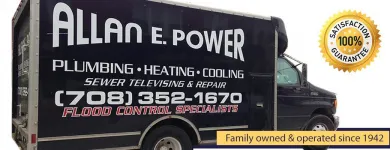 Business 9 image ALLAN E. POWER PLUMBING, HEATING, AND COOLING Water Heater Service in Brookfield IL