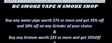 Business 5 image KC SMOKZ | KRATOM | DELTA8 | CBD | DELTA10 | HEAD | GLASS | SMOKE SHOP IN KANSAS CITY Vape Shops in Kansas City MO
