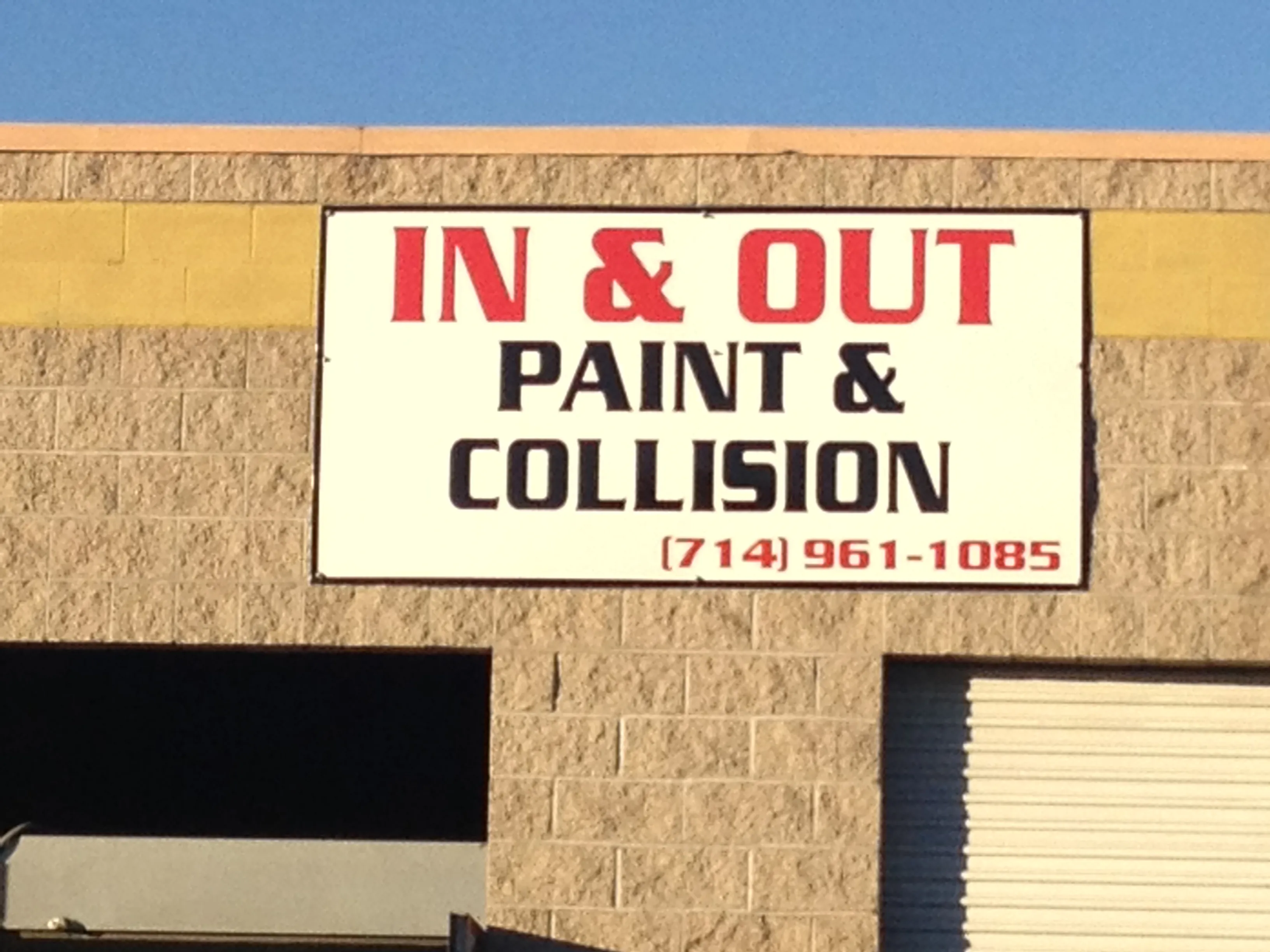 Business 2 image IN & OUT PAINT & COLLISION CENTER